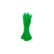 Bridas para cables de 140 mm, color verde - 100 unidades