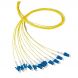 Latiguillo de fibra óptica OS2 amarillo LC/PC - 12 unidades