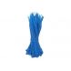 Bridas para cables de 140 mm, color azul - 100 unidades