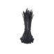 Bridas para cables de 140 mm, color negro - 100 unidades