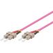 Cable de fibra óptica SC-SC OM4 de 1 m