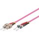 Cable de fibra óptica SC-ST OM4 de 1 m