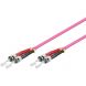 Cable de fibra óptica ST-ST OM4 de 7 m