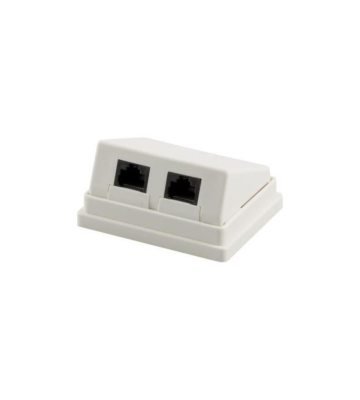 Caja de montaje en superficie CAT5e UTP, blanca