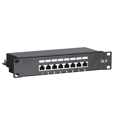 Panel de conexión FTP CAT5e de 10 pulgadas - 8 puertos