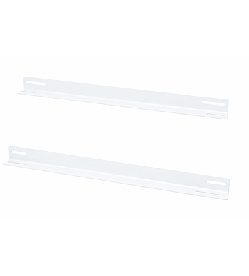 Perfil en L (paquete de 2) apto para armarios de pared de 600 mm de profundidad - blanco