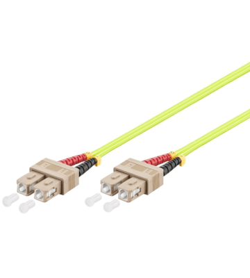 Cable de fibra óptica SC-SC OM5 (optimizado para láser) de 7,5 m