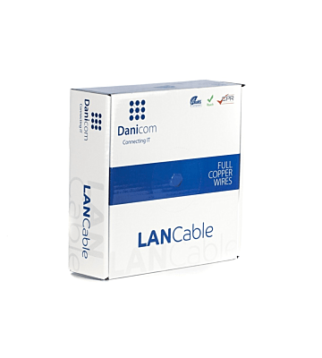 Cable DANICOM CAT7 S/FTP 50m en rollo rígido - LSZH (Dca)