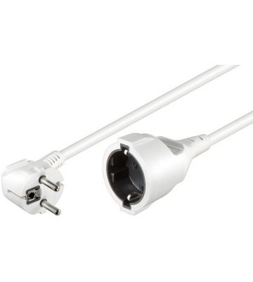 Cable de alimentación Schuko de 10 m, blanco