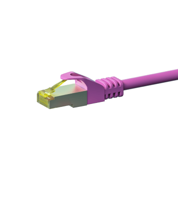 Cable de conexión Cat7 S/FTP (PIMF) de 5 m, color rosa
