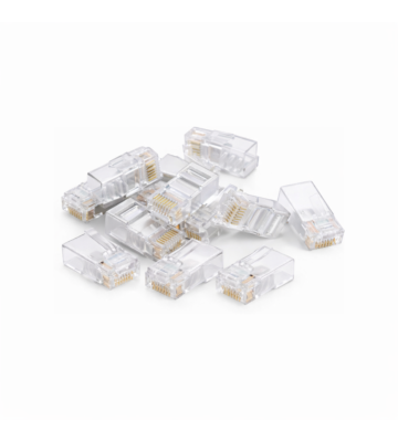 Conector DANICOM UTP CAT5e RJ45 - para núcleo flexible y rígido - 10 unidades
