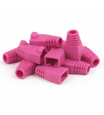 DANICOM Pasacables RJ45 Rosa - 10 piezas