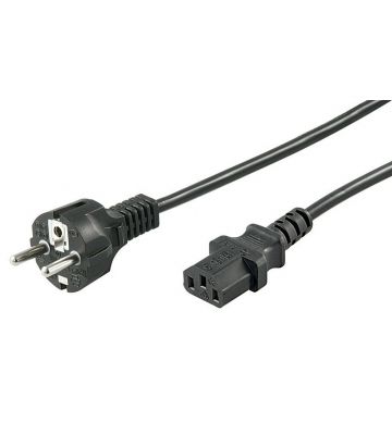 Cable de alimentación Schuko a C13 de 1,50 m, color negro