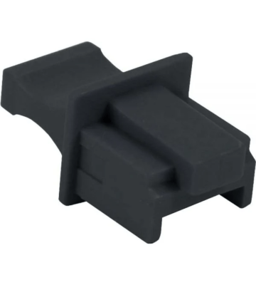 Tapones para puertos RJ45, juego de 10 unidades, color negro.