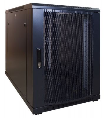 Armario para miniservidor de 15U con puerta perforada de 600x1000x860 mm (ancho x profundidad x alto)