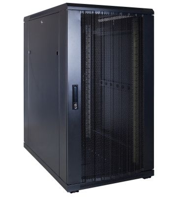 Armario para servidores de 22U con puerta perforada de 600x1000x1200 mm (ancho x profundidad x alto)