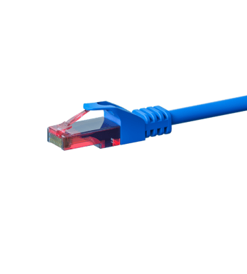 Cable de conexión UTP CAT6 de 2 m, azul - 100 % cobre