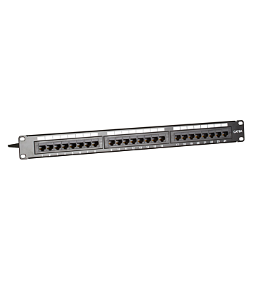 Panel de conexiones UTP CAT6a - 24 puertos