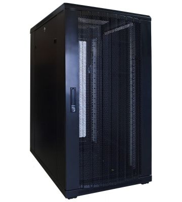 Armario para servidores de 22U con puerta perforada de 600x800x1200 mm (ancho x profundidad x alto)