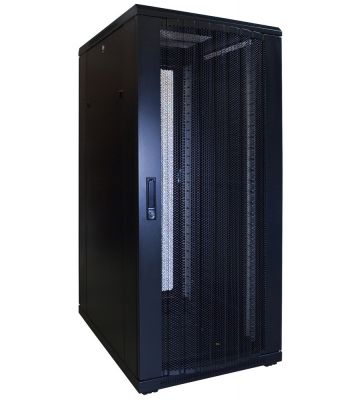 Armario para servidores de 27U con puerta perforada de 600x800x1400 mm (ancho x profundidad x alto)