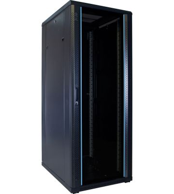 Armario para servidores de 32U con puerta de cristal de 600x800x1600 mm (ancho x profundidad x alto)