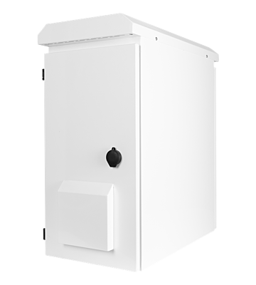 Armario de pared exterior de 6U para montaje vertical IP55 - 600x280x600 mm (Ancho x Profundidad x Alto)