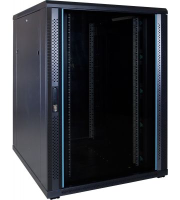 Armario para servidores de 22U con puerta de cristal de 800x1000x1200 mm (ancho x profundidad x alto)