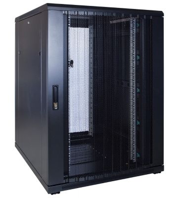Armario para servidores de 22U con puerta perforada de 800x1000x1200 mm (ancho x profundidad x alto)