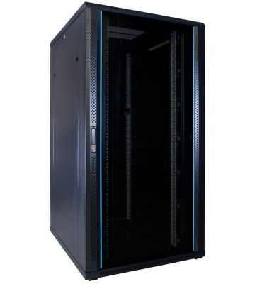 Armario para servidores de 32U con puerta de cristal de 800x1000x1600 mm (ancho x profundidad x alto)