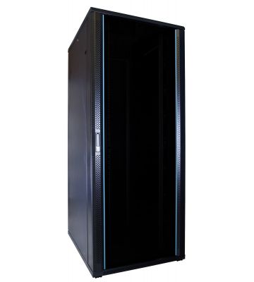 Armario para servidores de 47U con puerta de cristal, 600x1000x2200 mm (ancho x profundidad x alto)
