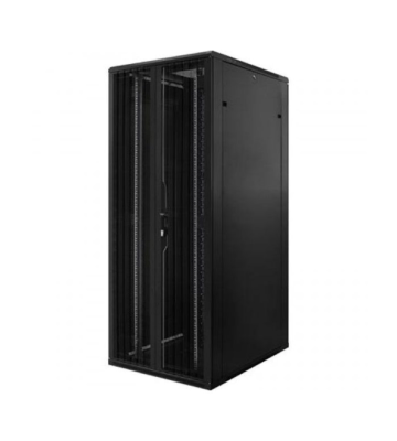 Armario para servidores de 42U con puertas frontales y traseras doblemente perforadas de 800x1200x2000 mm (ancho x profundidad x alto).