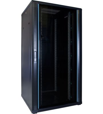 Armario para servidores de 32U con puerta de cristal de 800x800x1600 mm (ancho x profundidad x alto)