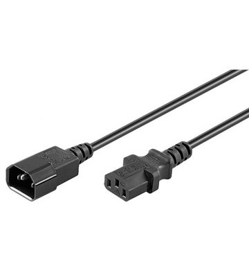 Cable de alimentación C13 a C14 de 0,50 m, color negro