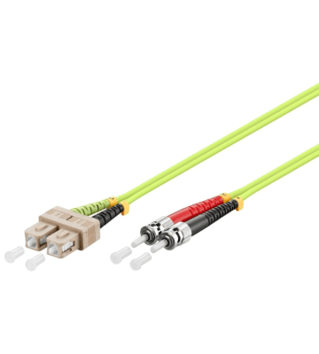 Cable de fibra óptica SC-ST OM5 (optimizado para láser) de 10 m