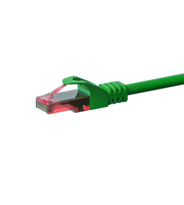 Cable de conexión UTP CAT6 de 2 m, color verde - 100 % cobre