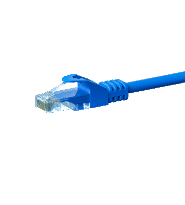Cable de conexión UTP CAT5e de 1 m, azul - 100 % cobre
