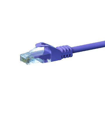 Cable de conexión UTP CAT5e de 1,50 m, color morado - 100 % cobre