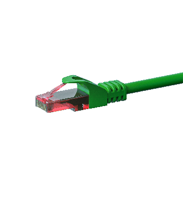 Cable de conexión UTP CAT6 de 1 m, color verde - 100 % cobre