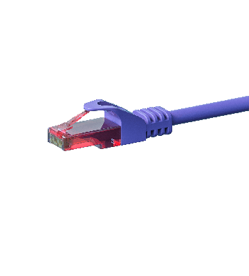 Cable de conexión UTP CAT6 de 1,50 m, color morado - 100 % cobre