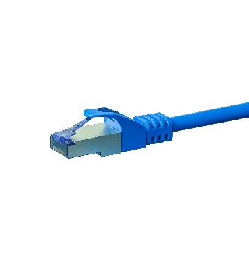 Cable de conexión CAT6a S/FTP (PIMF) de 0,25 m, color azul