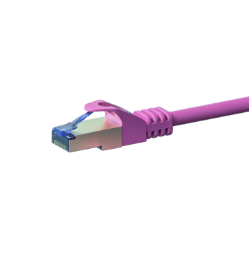Cable de conexión CAT6a S/FTP (PIMF) de 5 m, color rosa