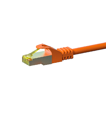 Cable de conexión Cat7 S/FTP (PIMF) de 7,50 m, color naranja