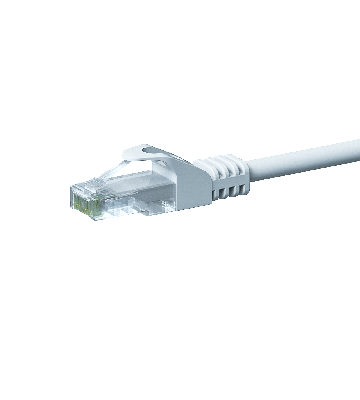 Cable de conexión UTP CAT5e de 7,50 m, blanco - CCA