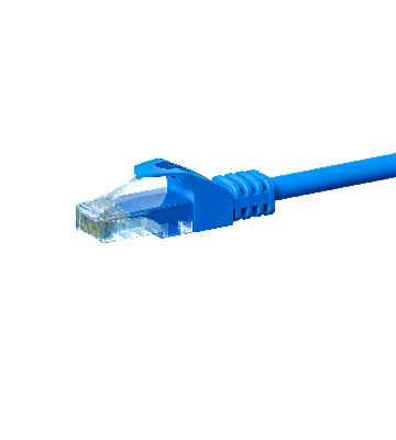 Cable de conexión UTP CAT5e de 0,25 m azul - CCA