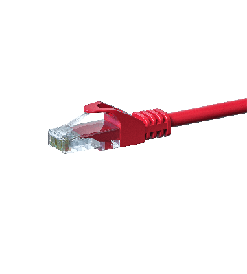 Cable de conexión UTP CAT5e de 1,50 m, rojo - CCA