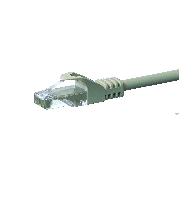 Cable de conexión UTP CAT6 de 7,50 m, gris - CCA