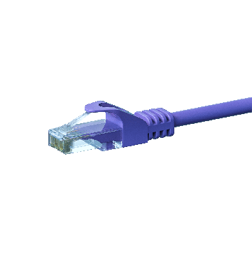Cable de conexión UTP CAT6 de 1 m, color morado - CCA