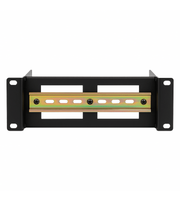Carril DIN 2U para racks de 10 pulgadas - profundidad ajustable