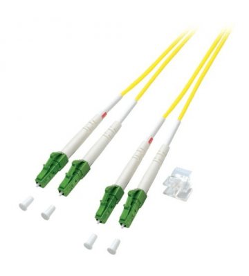 Cable de fibra óptica dúplex OS2 LC/APC-LC/APC de 20 m