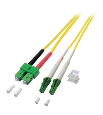 Cable de fibra óptica dúplex OS2 LC/APC-SC/APC de 1 m